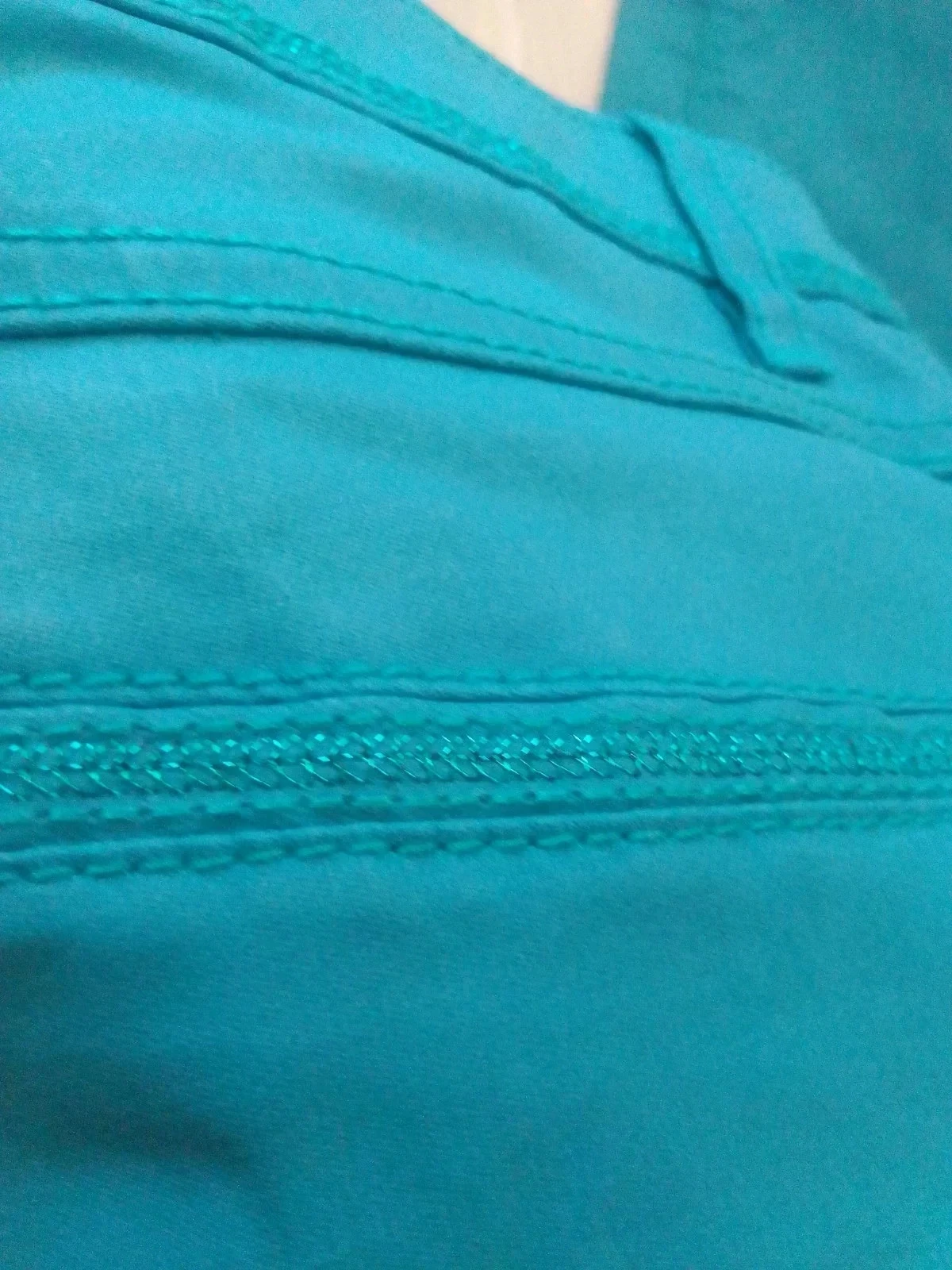 Blauwe gecoate jeans – photo 12